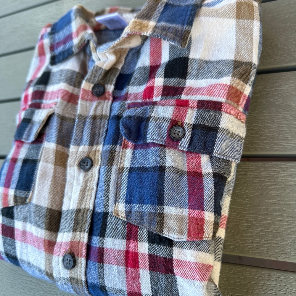 Gymboree Multicolor Plaid, Flannel Button Down Shirt